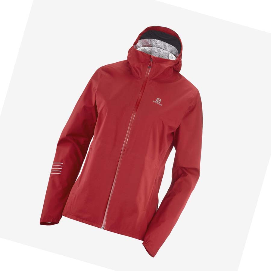 Chaquetas Salomon BONATTI WATERPROOF Mujer Rojos | MX 2476SGL